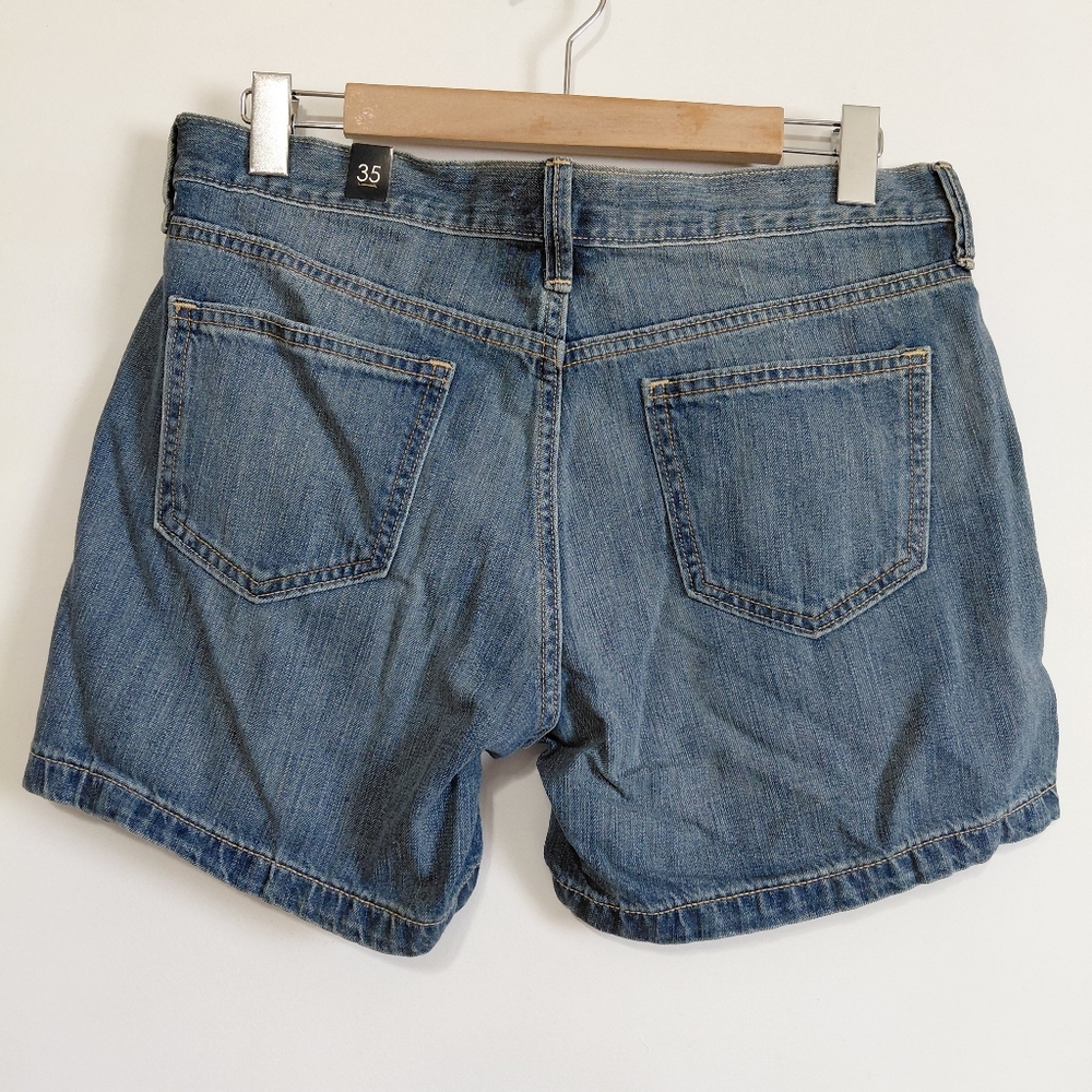 New Blue Jean Denim Shorts 33 Waist - Picture 2 of 4